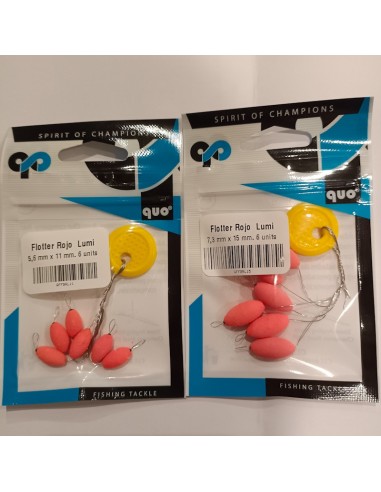 FLOTTER QUO ROJO LUMI  4,3mm