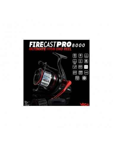 CARRETE VEGA FIRECAST PRO 8000